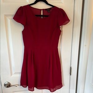 Forever 21 Red Fit and Flare Mini Dress